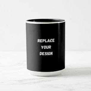Create Your Own Black Custom Design Mug