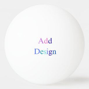 Create Your Own Black Custom Design Ping Pong Ball