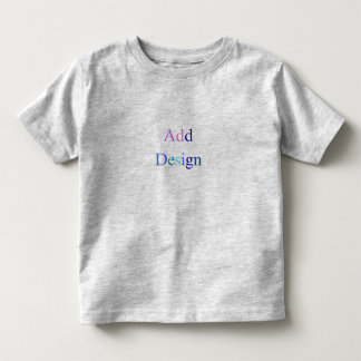 Create Your Own Black Custom Design Toddler T-Shirt