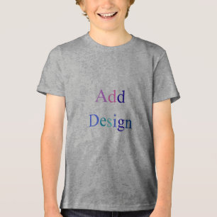 Create Your Own Black Custom Design Tri-Blend Shirt