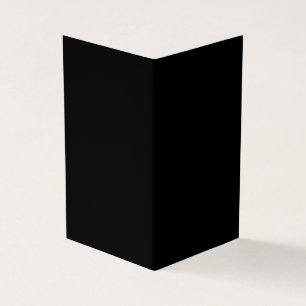 Create Your Own Black Custom Folded Card