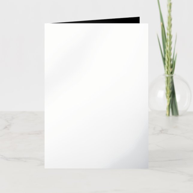 Create Your Own Black Custom Personalised Easter  Foil Greeting Card (Front)