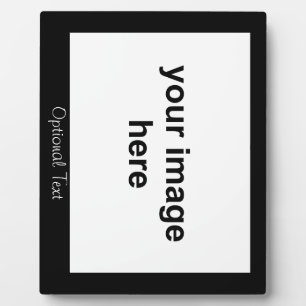 Create Your Own Black Custom Photo Plaque