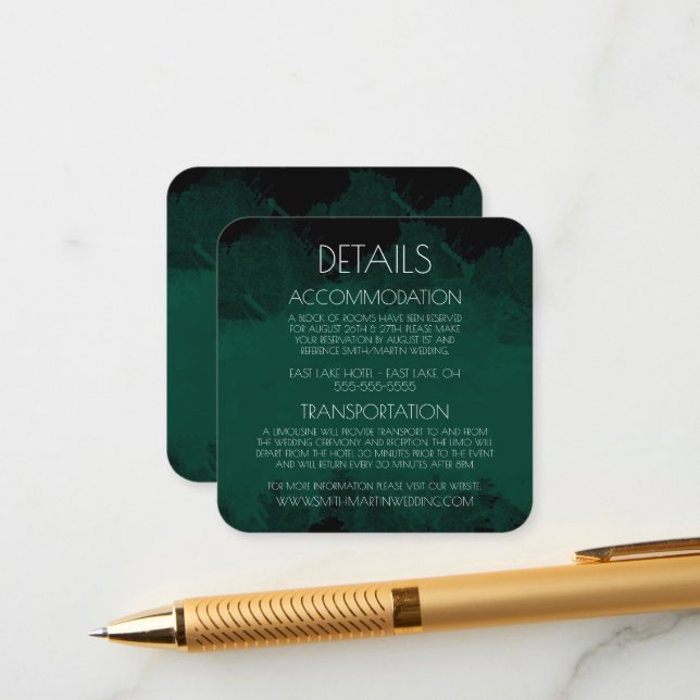 Create Your Own Black Edge Colourized Background Enclosure Card (Front/Back In Situ)