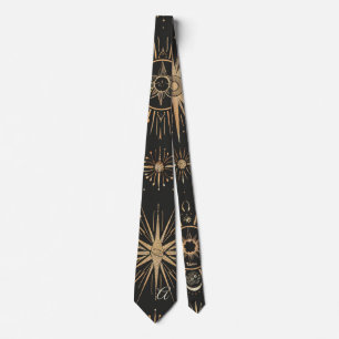 Create Your Own Black & Gold Celestial Magical Eye Tie