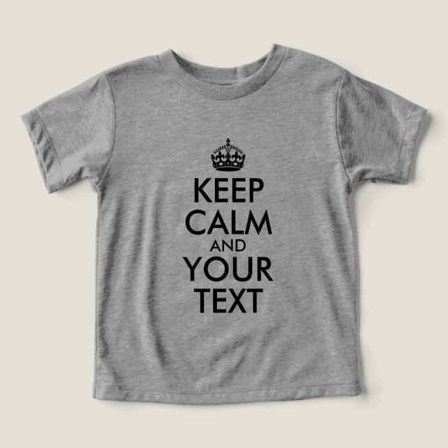 Create Your Own Black Keep Calm (Design Front)