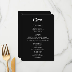 Create Your Own - Black  Menu