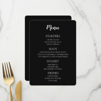 Create Your Own - Black Menu
