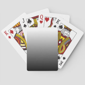 Create Your Own Black Ombre Playing Cards
