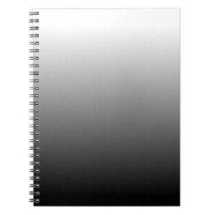 Create Your Own Black Ombre Spiral Notebook