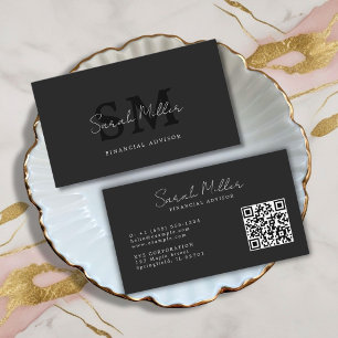 Create Your Own Black QR Code Business Card