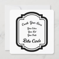 Create Your Own Black Retro Style Outline