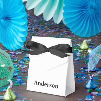 Create Your Own Black Ribbon 3" x 1.5" x 3.25" Favour Box