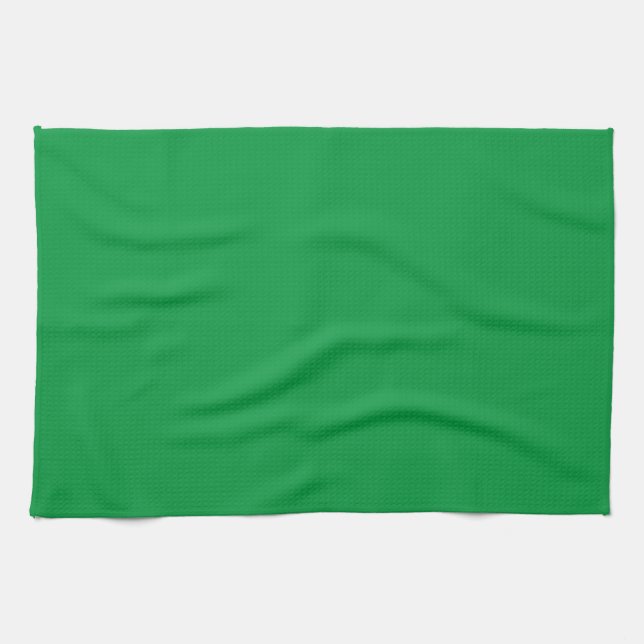 Create Your Own Blank Custom Simple Template Green Tea Towel (Horizontal)