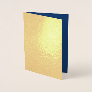 Create Your Own blank dark blue Foil Card