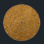 Create Your Own Blank Gold Glitter Dartboard<br><div class="desc">Create Your Own Blank Gold Glitter Dart Board</div>