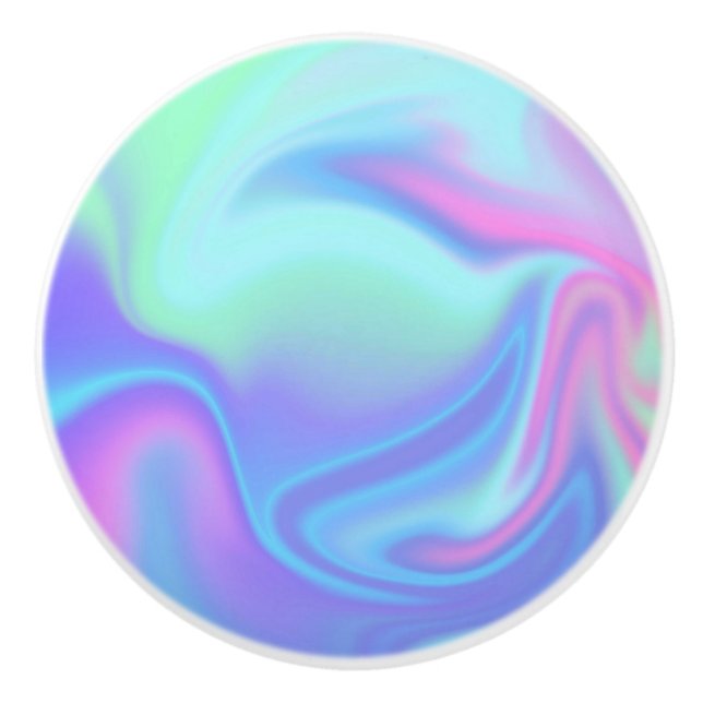 Create Your Own Blank Template Ceramic Knob (Front)