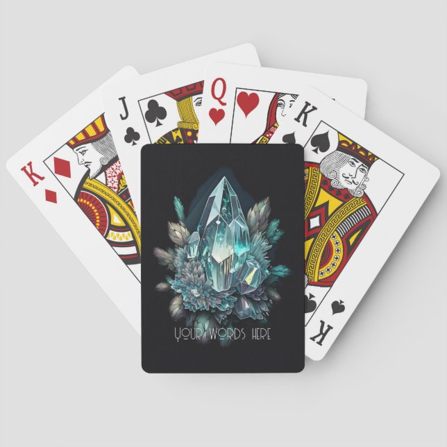 Create Your Own Blue Crystals Playing Cards (Back)