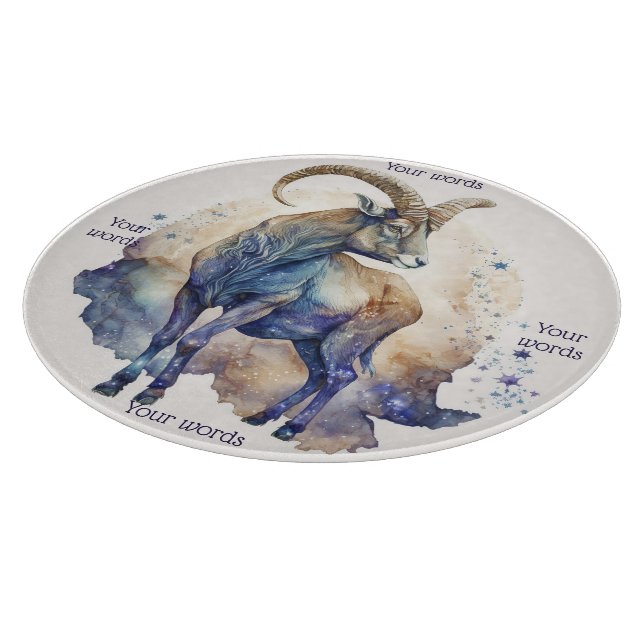Create Your Own Blue & Gold Capricorn Altar Board (Corner)