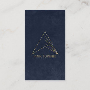 Create Your Own Blue & Gold Power Arrow Business Card