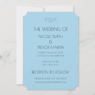 Create Your Own - Blue  Invitation