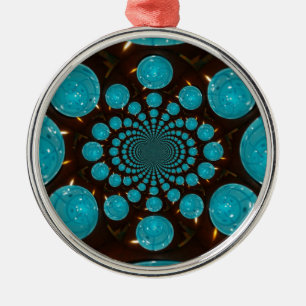 Create Your Own Blue Lights Kaleidoscope  Metal Tree Decoration