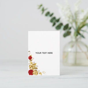 Create Your Own Blue Rose Elegant Card