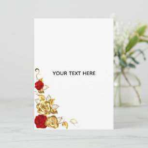 Create Your Own Blue Rose Elegant Save The Date