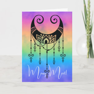 Create Your Own Boho Mystical Moon Silhouette Card