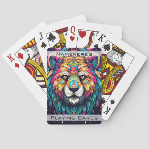 Create Your Own Boho Tribal Bear Playing Cards