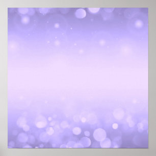 Create Your Own! Bokeh Lights Background - Purple Poster
