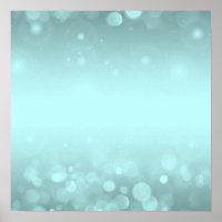 Create Your Own! Bokeh Lights Background - Teal