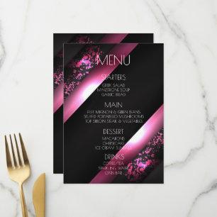 Create Your Own - Bold Pink Corners Menu