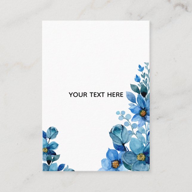 Create Your Own Botanical Design Business Card (Front)