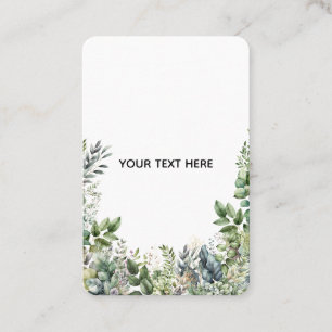 Create Your Own Botanical Design Business Card