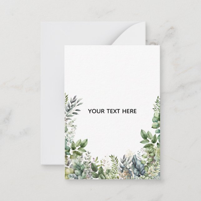Create Your Own Botanical Design Card (Front)