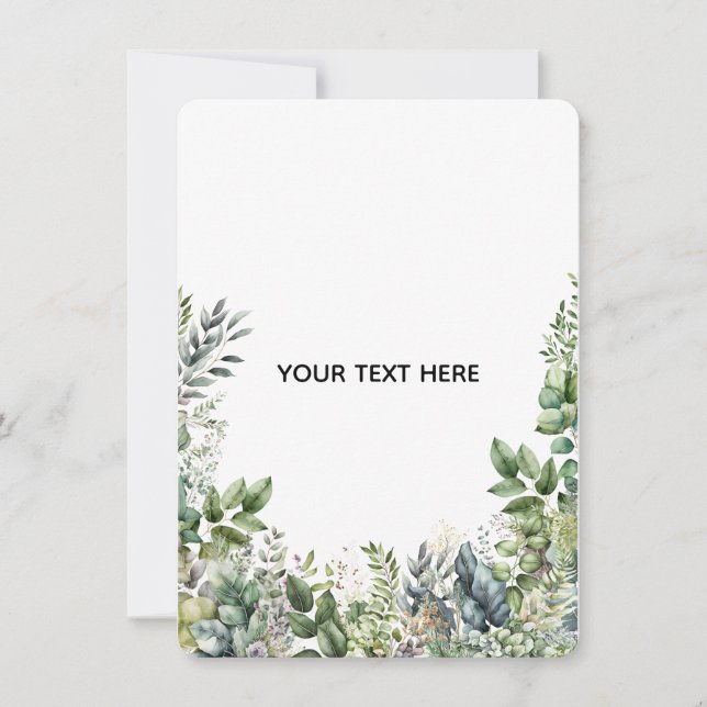 Create Your Own Botanical Design Card (Front)