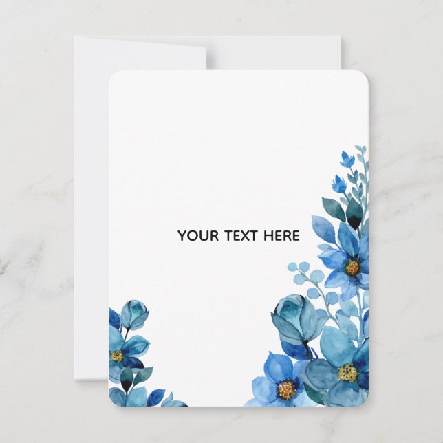 Create Your Own Botanical Design Card (Front)