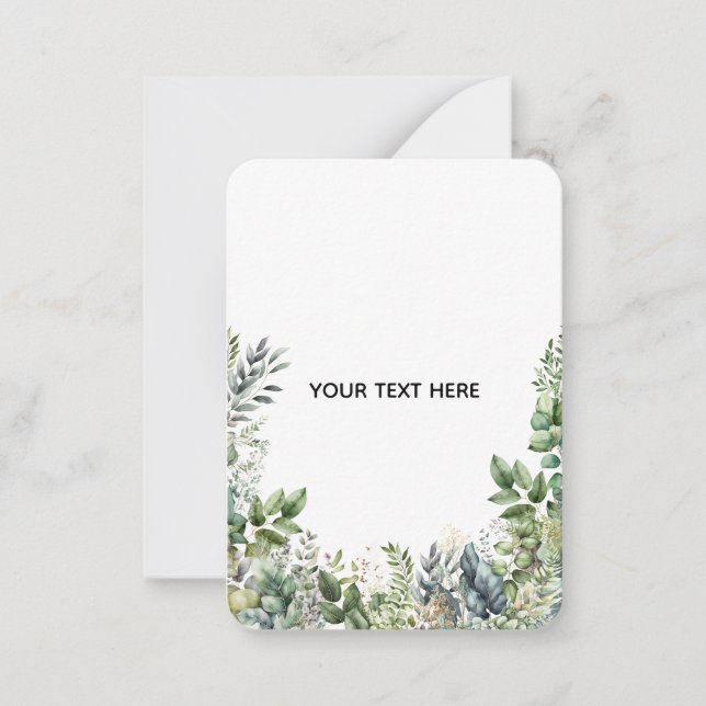 Create Your Own Botanical Design Card (Front)