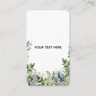 Create Your Own Botanical Design Enclosure Card