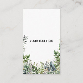 Create Your Own Botanical Design Enclosure Card