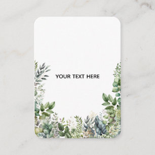 Create Your Own Botanical Design Enclosure Card