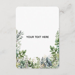Create Your Own Botanical Design Enclosure Card