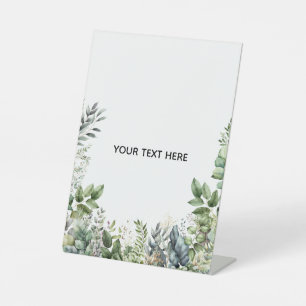 Create Your Own Botanical Design Pedestal Sign
