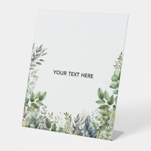 Create Your Own Botanical Design Pedestal Sign
