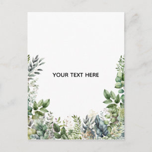Create Your Own Botanical Design Postcard