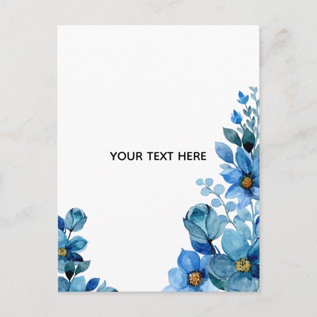 Create Your Own Botanical Design Postcard (Front)