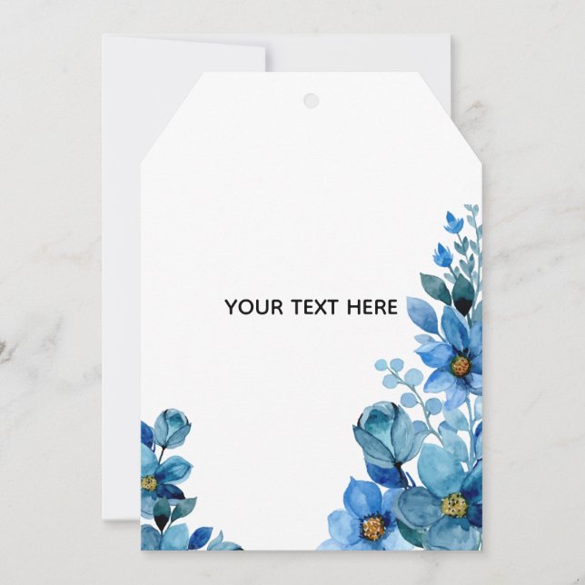 Create Your Own Botanical Design Thank You Card (Front)