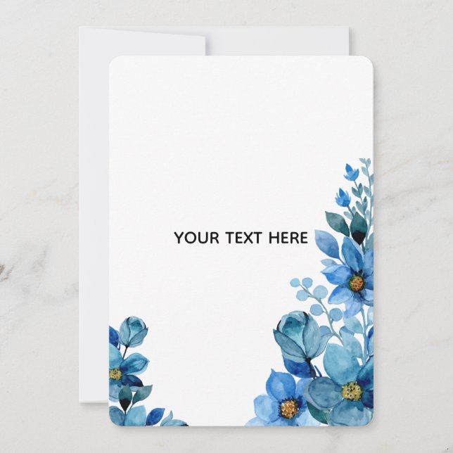 Create Your Own Botanical Design Thank You Card (Front)