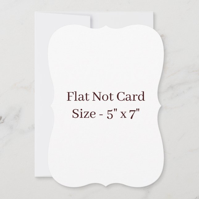 Create Your Own Bracket 5" x 7" Flat Card (Front)